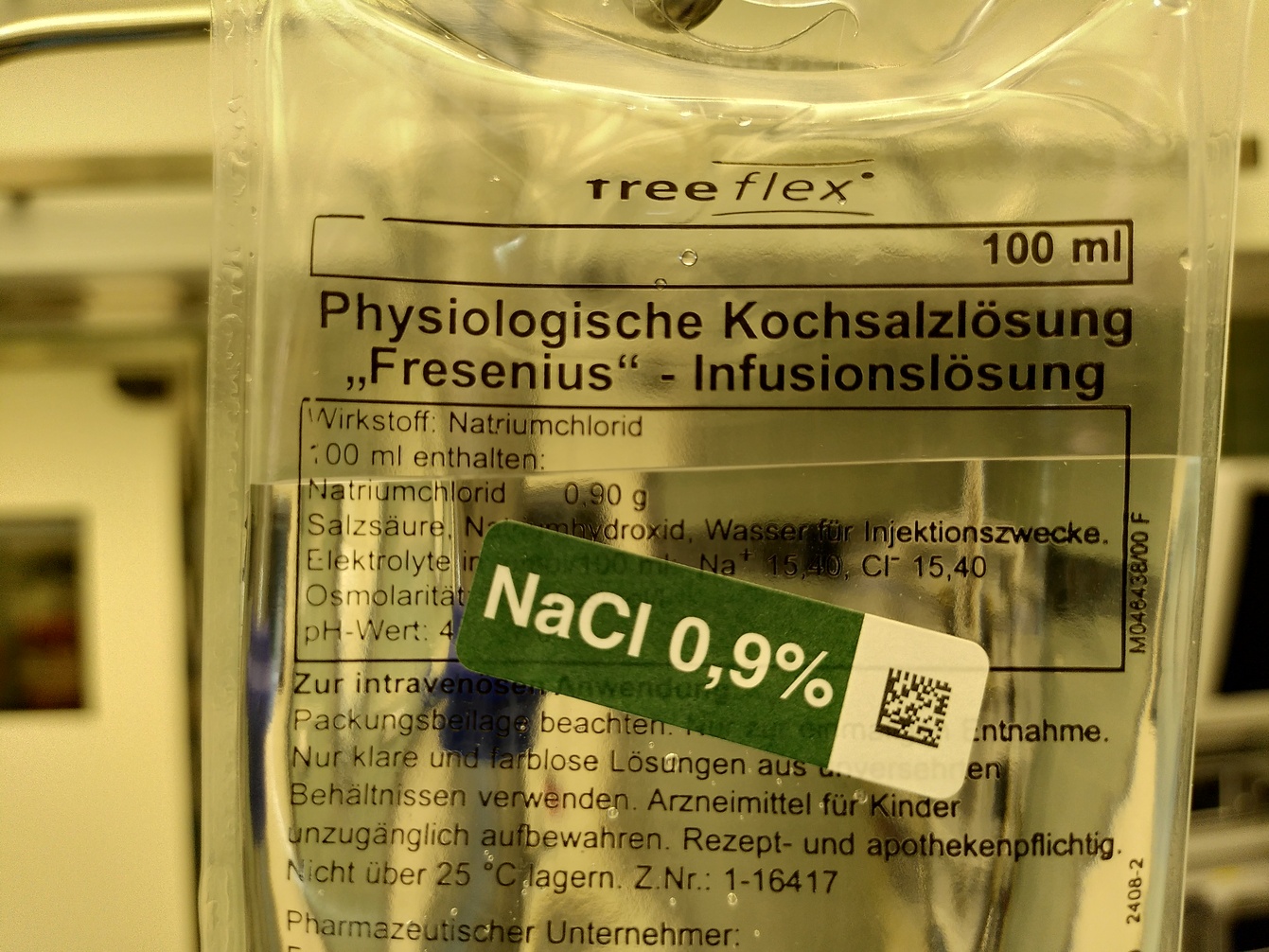 Physiologische Kochsalzlösung: Trotz des Namens sehr unphysiologisch