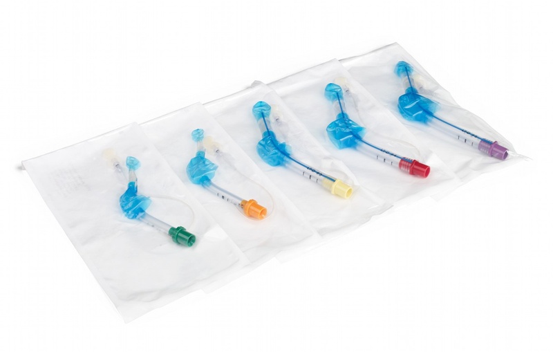 Larynxtuben unterschiedlicher Größen, beachte die Farbmarkierung.