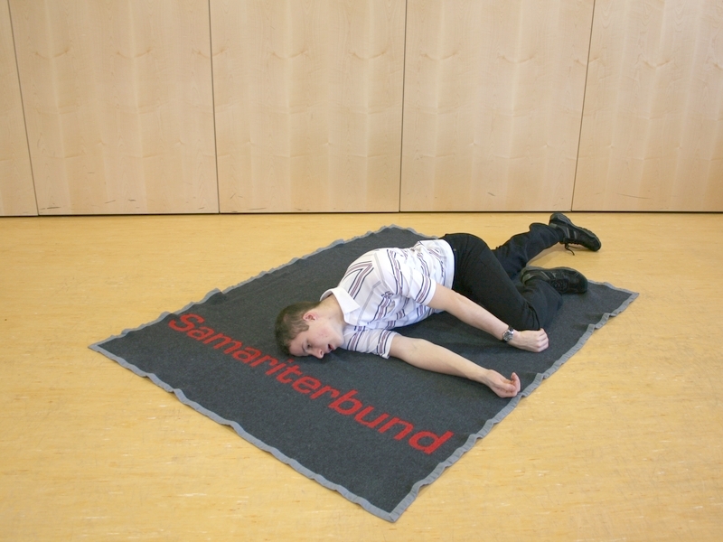 Patient in stabiler Seitenlage