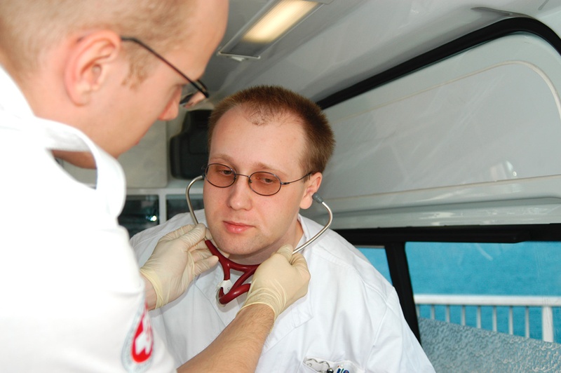 Stethoskop zureichen