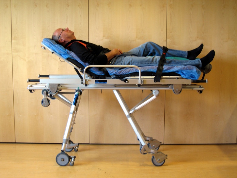 Lagerung mit erhöhter Extremität