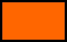 Orangefarbene Warntafel ohne Nummern